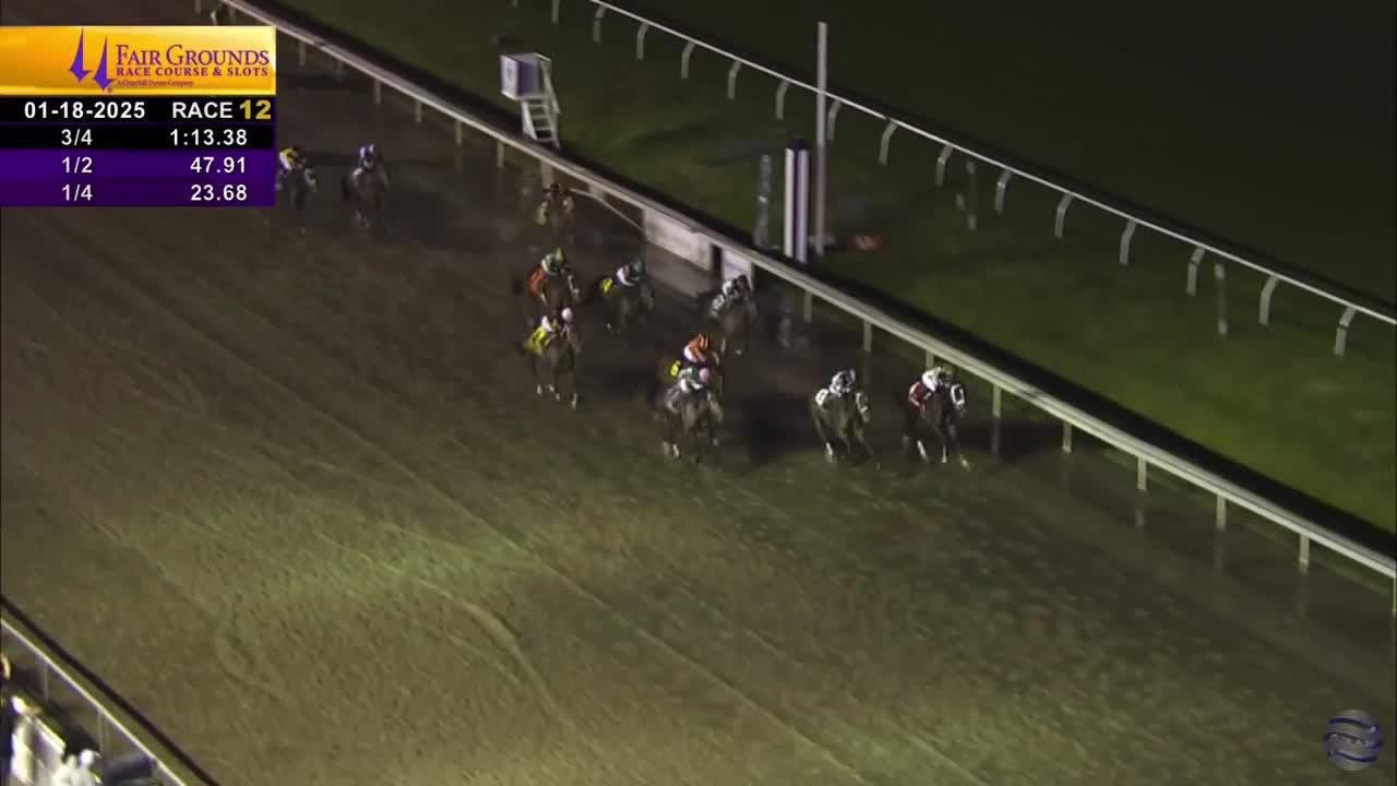 2025 Lecomte Stakes (GIII) Full Race Replay - Jan. 18 - Disco Time