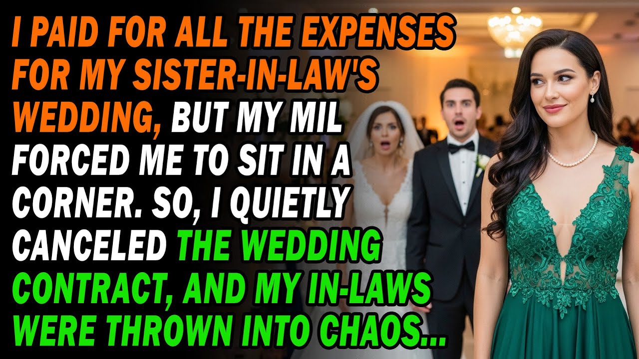 👰I Paid For My SIL's Wedding💸 My MIL Shoved Me Into A Corner😡 Without Hesitation, I Canceled...😏