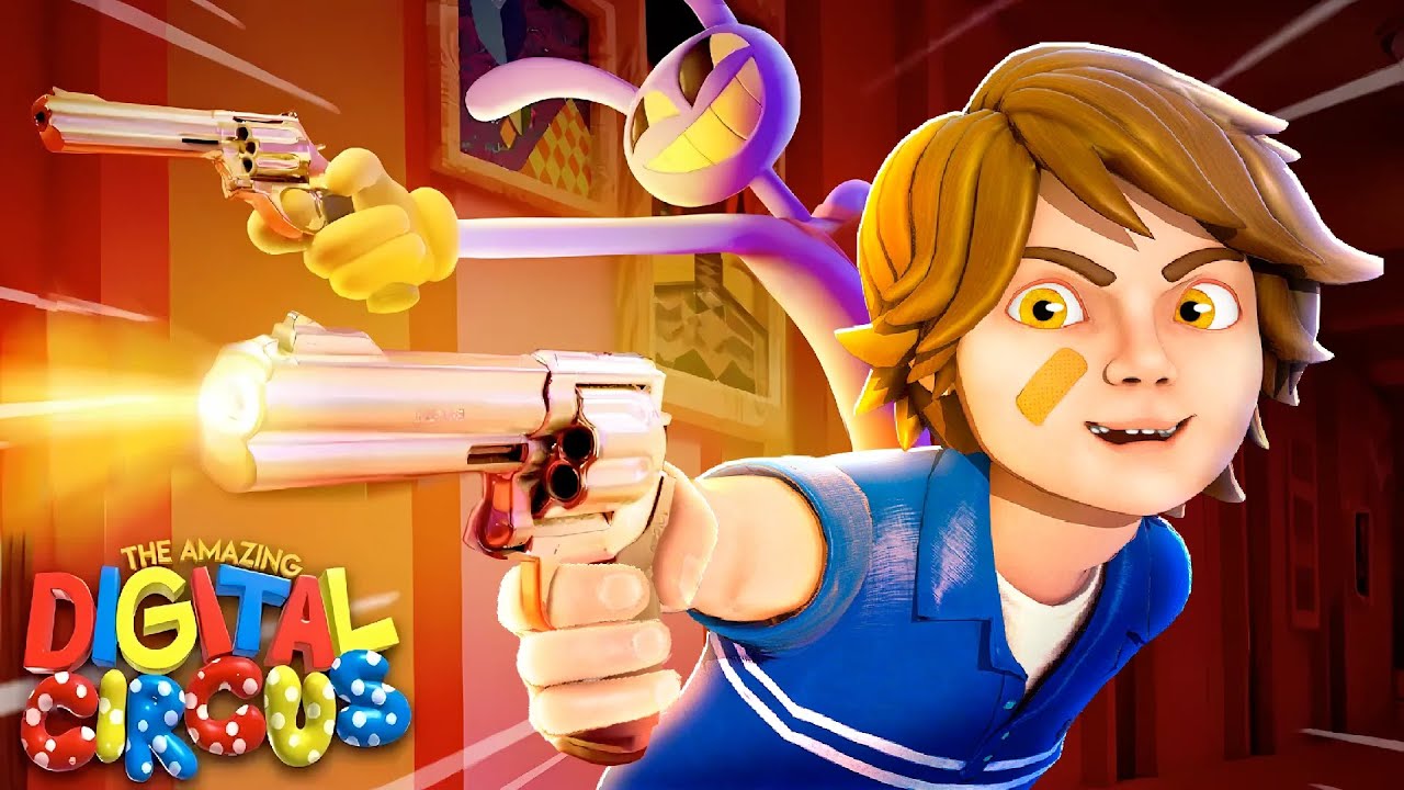 Digital Circus but WITH GUNS React with Roxanne Wolf and Gregory