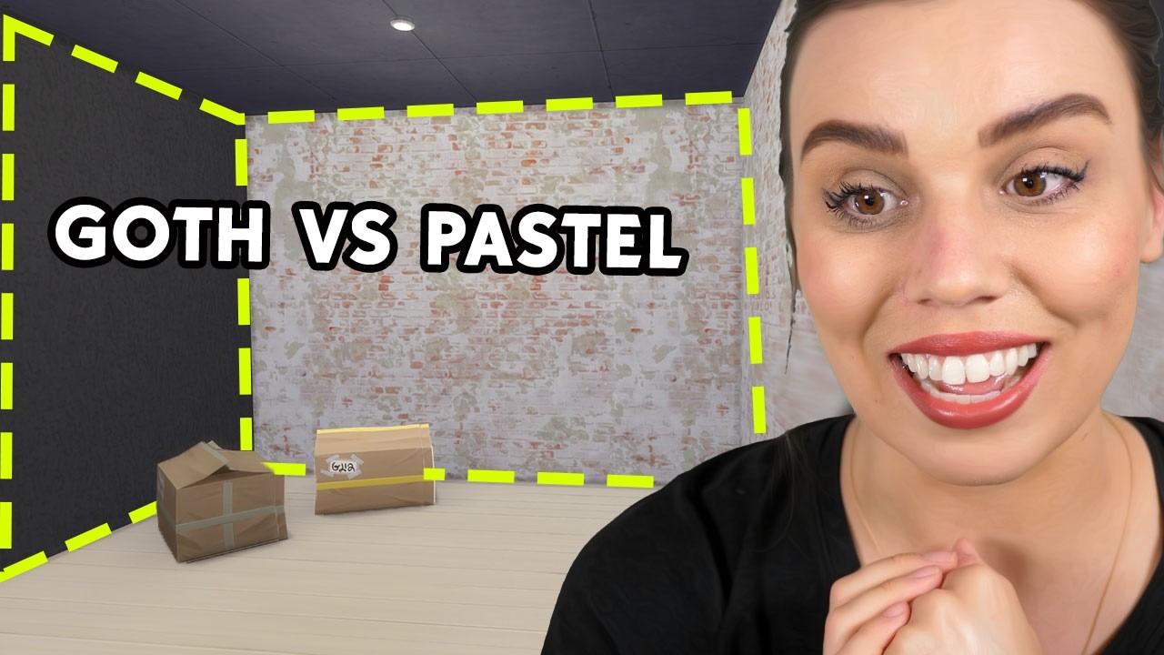 Furnishing goth VS pastel bedrooms  | The Sims 4 (Tulle & Hendrix TT2)