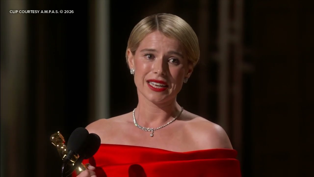 Oscars 2026: Jessie Buckley wins best actress for 'Hamnet