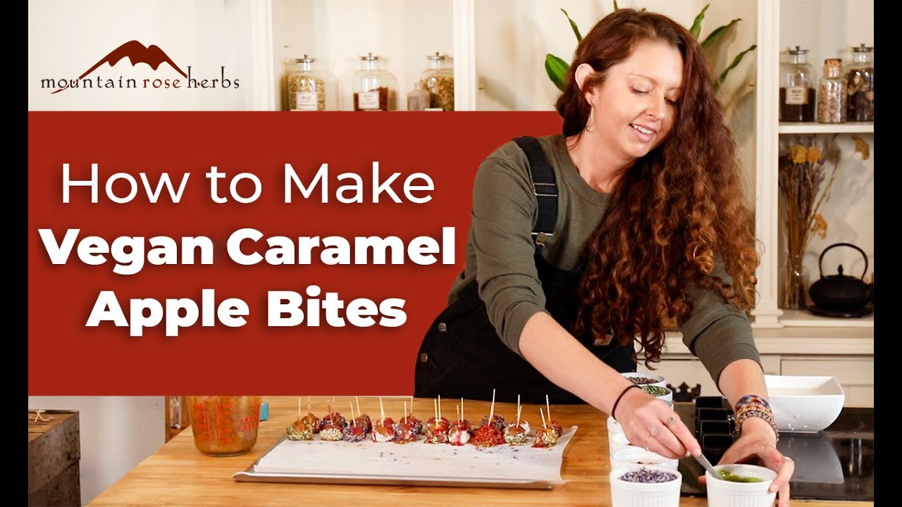 Как приготовить веганские карамельные яблочные кусочки со Стефани Мэри