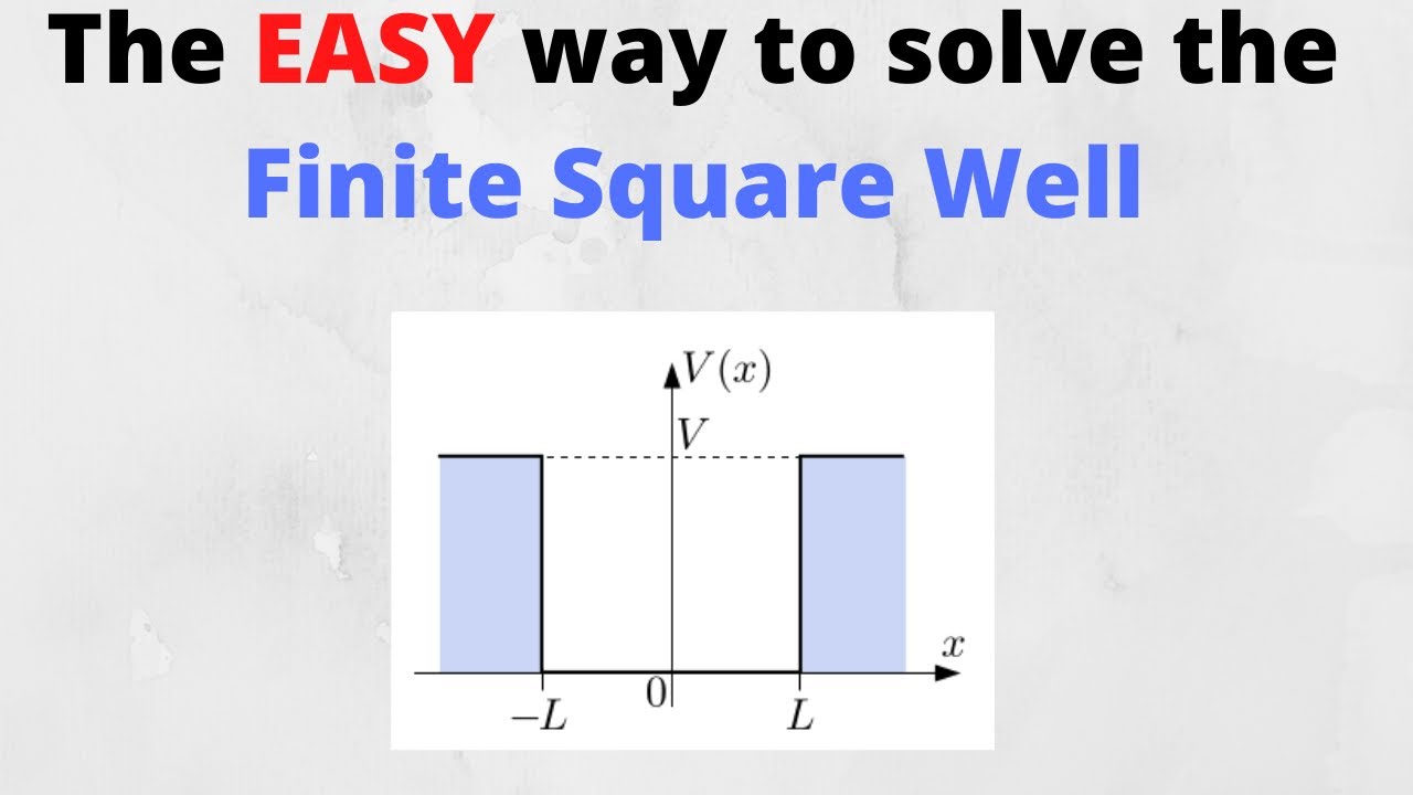 Задача квантовой механики Гриффитса 2.28 + Определение связанных состояний конечного квадратного ...