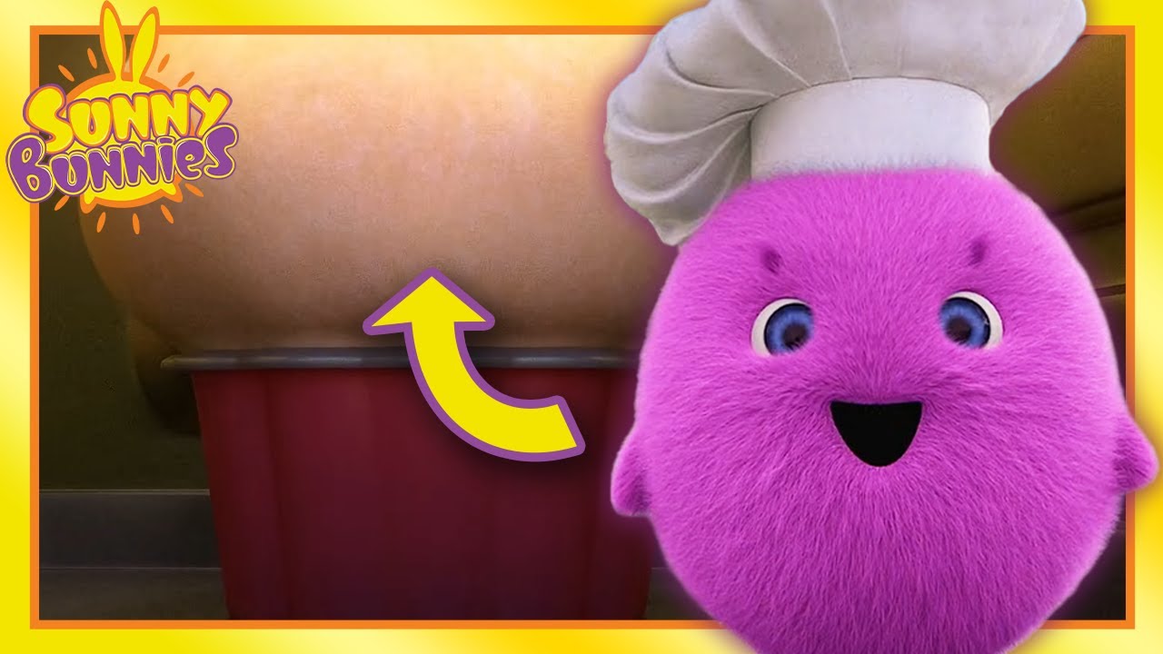 Big Boo tries baking a HUGE muffin but it all goes wrong! | Sunny Bunnies