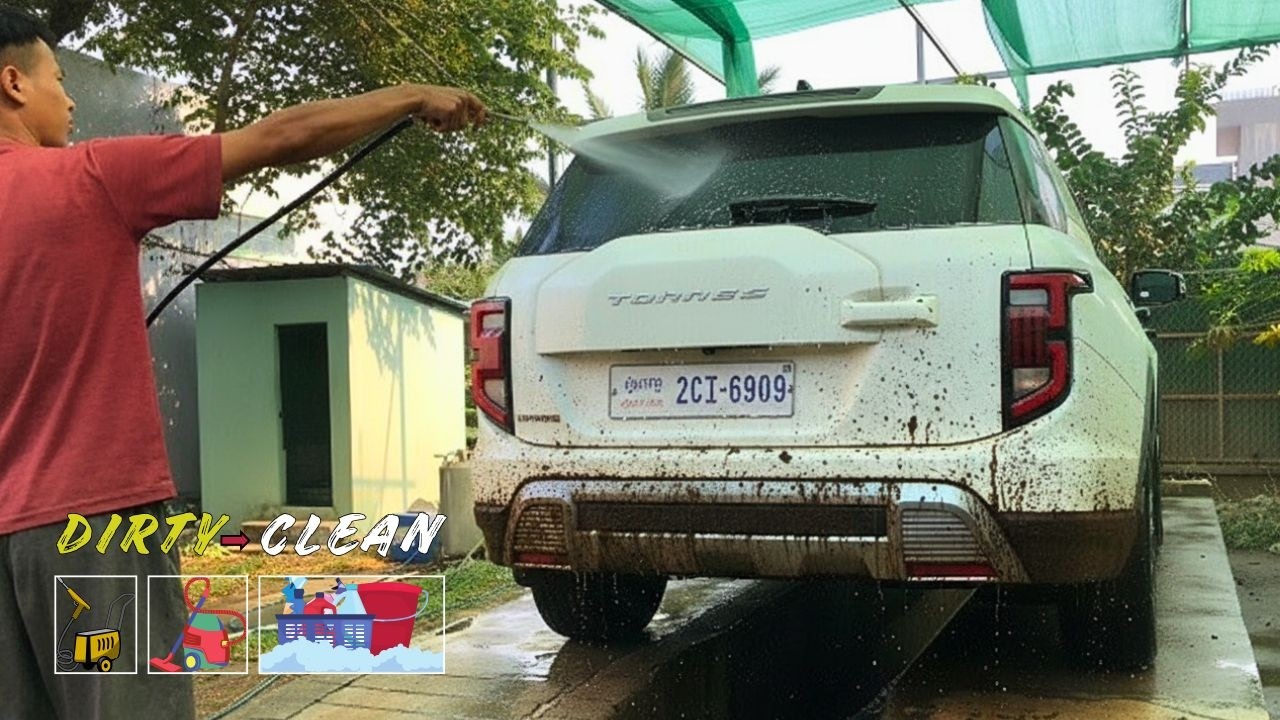 Blasting Thick Mud off the 2025 KGM Torres! | Ultimate SUV Wash ASMR