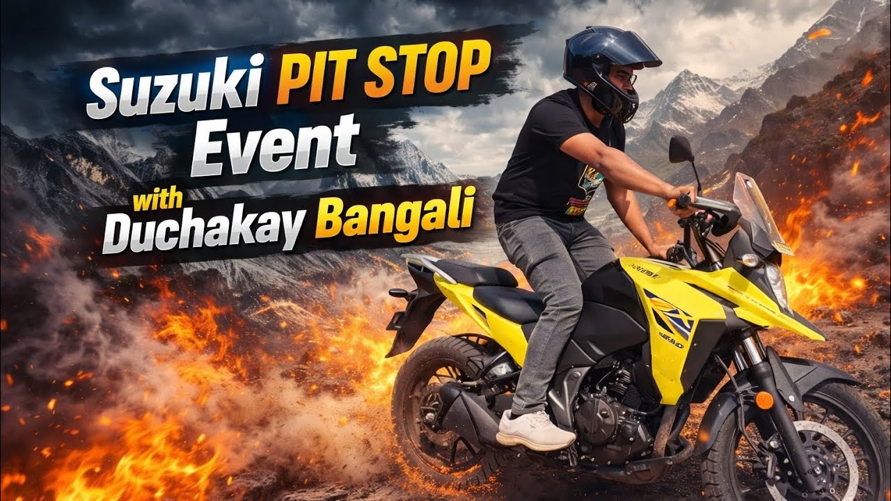 Suzuki Pit Stop Event with Duchakay Bangali ||  #viral #automobile #suzuki #bike #explore 