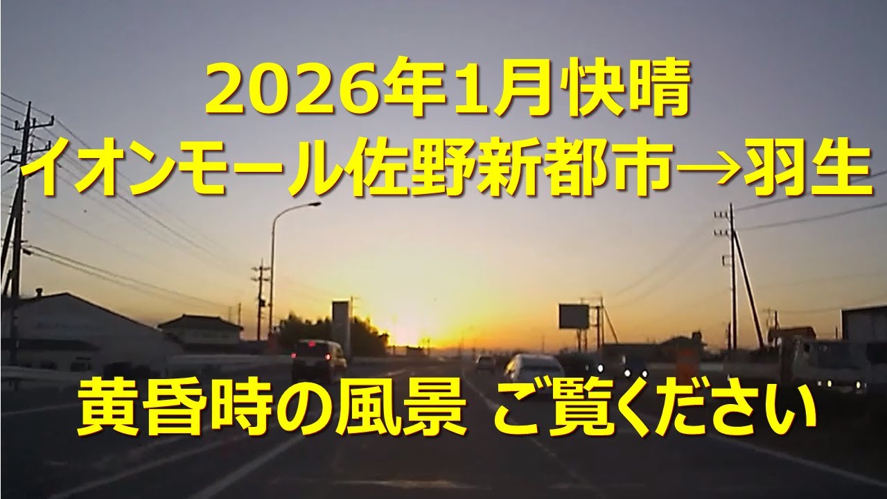 駅・バス停・目的地・ぶらぶら(イオンモール佐野新都市→羽生)