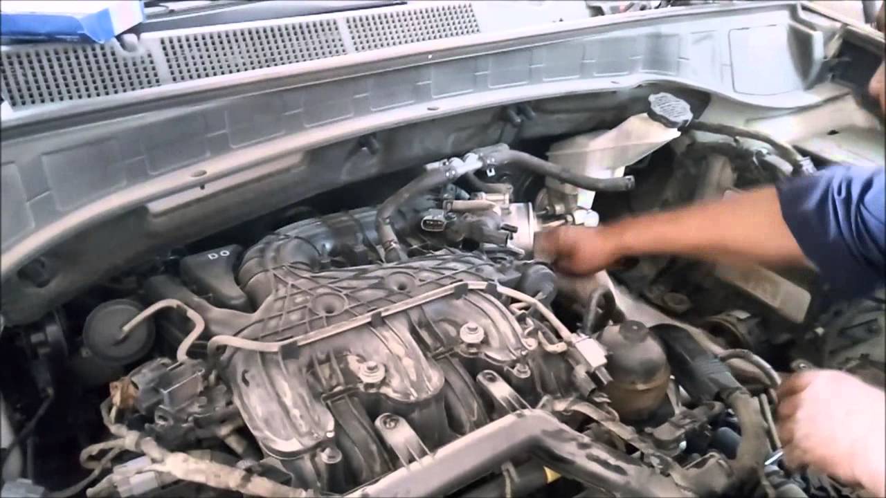 تغير البواجي لسيارة هيونداي سنتافية 2013 محرك 6 سطوانات سعة 3.3 لتر