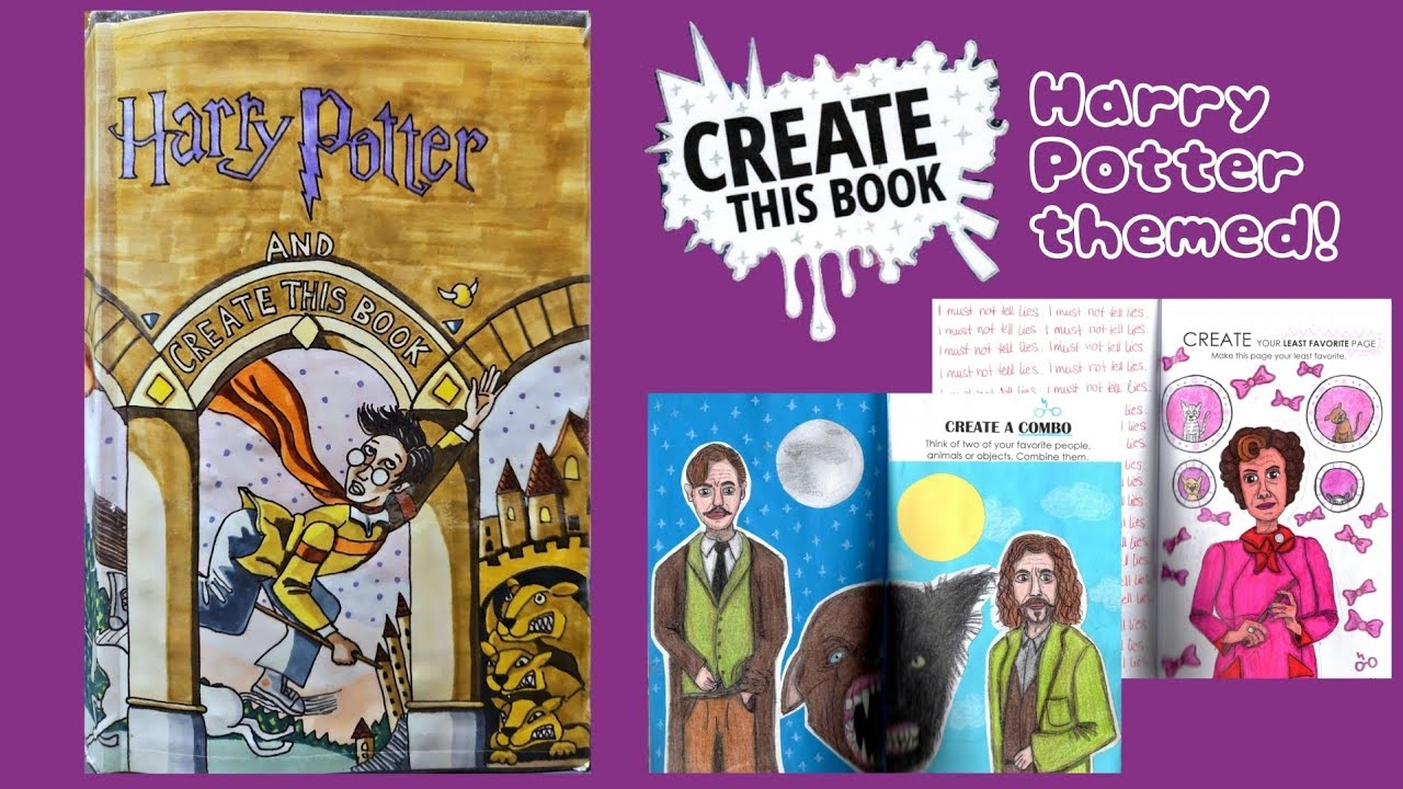 Flip through my Harry Potter themed Create This Book⚡️