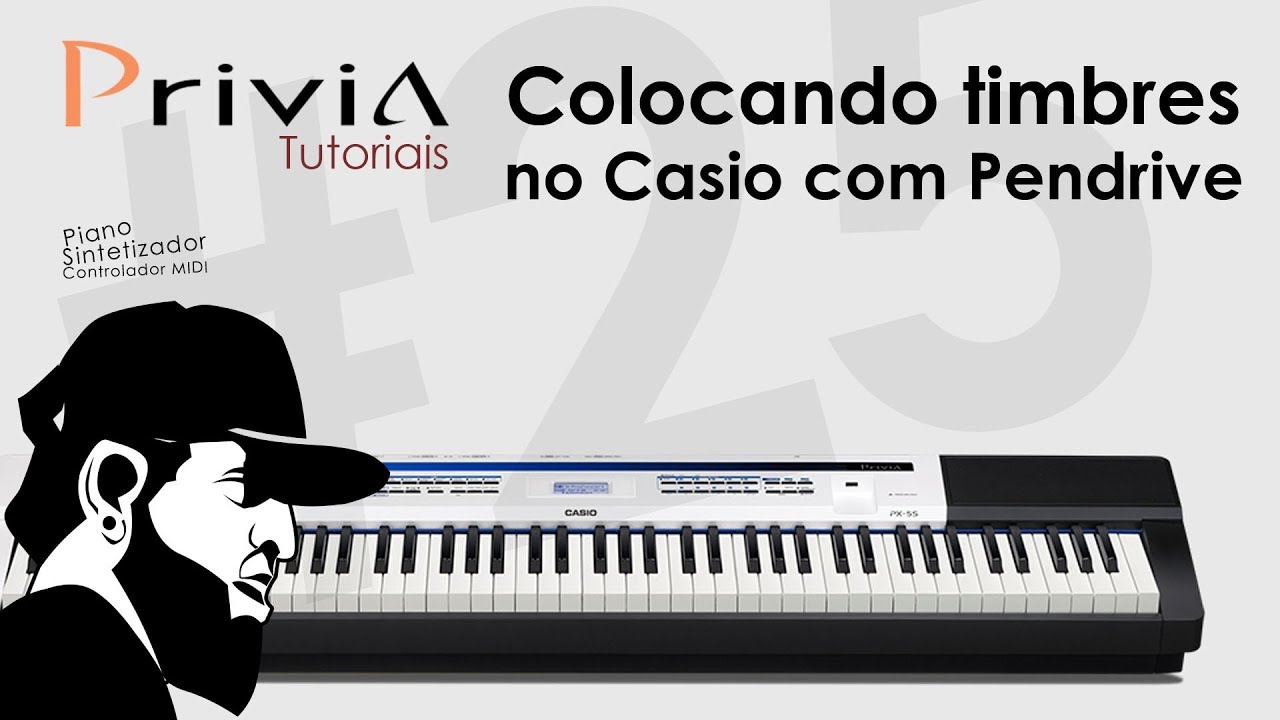 Como Colocar Timbres Usando Pendrive | Casio Privia PX-5S #25