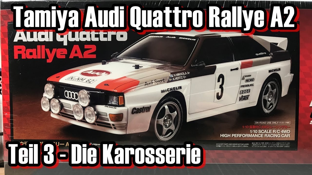 Tamiya Audi Quattro Rallye A2 | TT-02 Chassis | Teil 3 - Die Karosserie