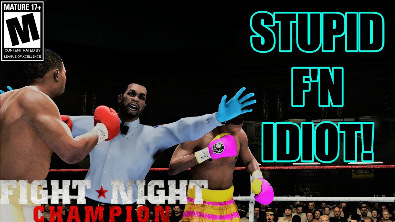 TRASH TALKER SELF DESTRUCTS LIVE IN 4K!!😂-Fight Night Champion Trash Talk
