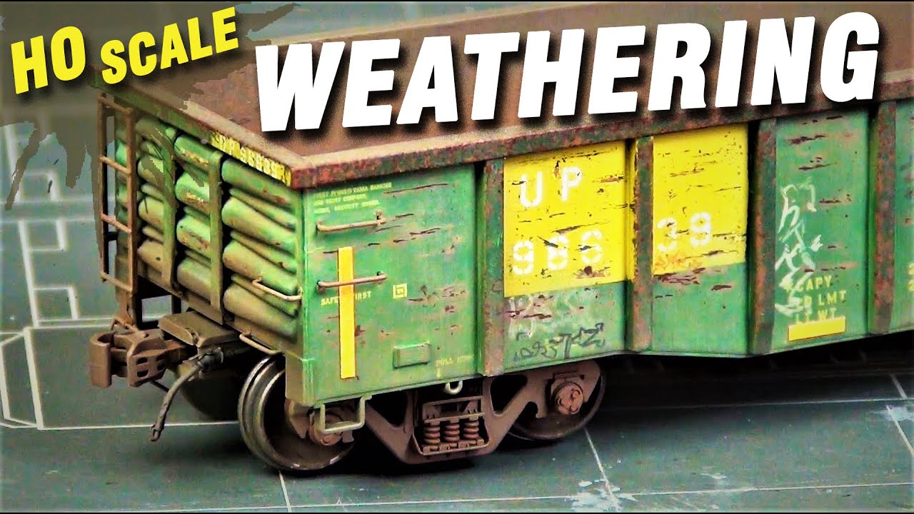Realistic HO Scale Gondola Weathering | Model Railroading Tutorial
