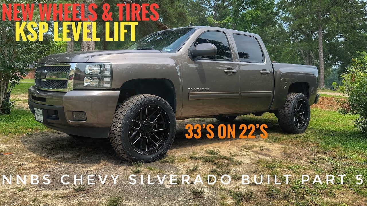 Подъём уровня Chevy Silverado KSP | Wicked Off Road 22&rsquo;s | Nitto 33&rsquo;s #chevy #silverado #level