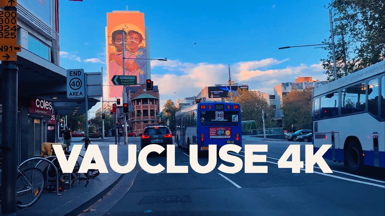Sunrise Sydney Drive: Kings Cross to Vaucluse via double & Bays |4K 60 FPS HDR Luxury by the Harbour