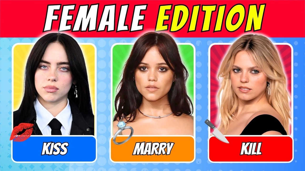 KISS, MARRY, KILL 💋 - FEMALE EDITION | 2025 | QUIZ WAVEZ