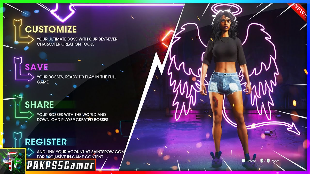 Saints Row: Boss Factory - Create Your Character Before The Game!