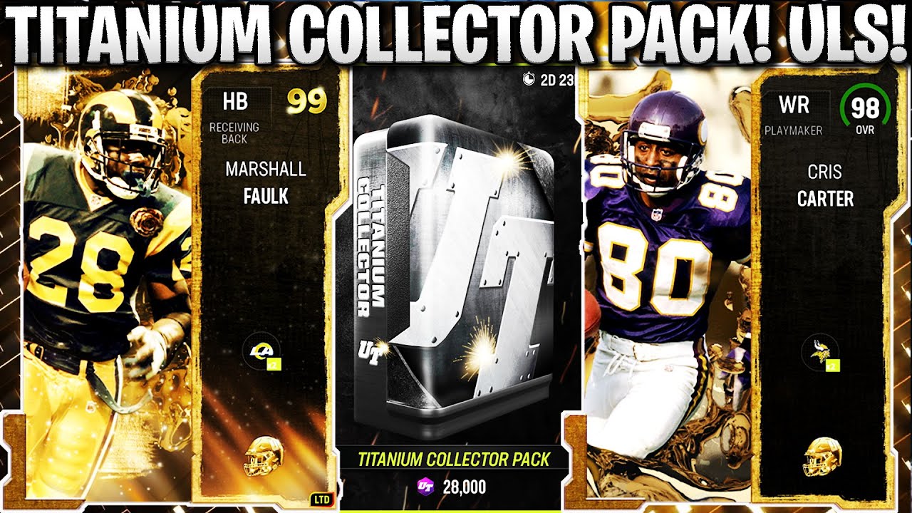NEW TITANIUM COLLECTOR PACK! ULTIMATE LEGENDS 99 FAULK, CARTER, VINCENT, AND BENNETT! | MADDEN 23