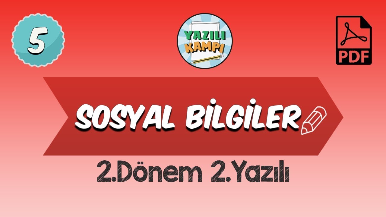 5.Sınıf Sosyal Bilgiler | 2.Dönem 2.Yazılı Provası