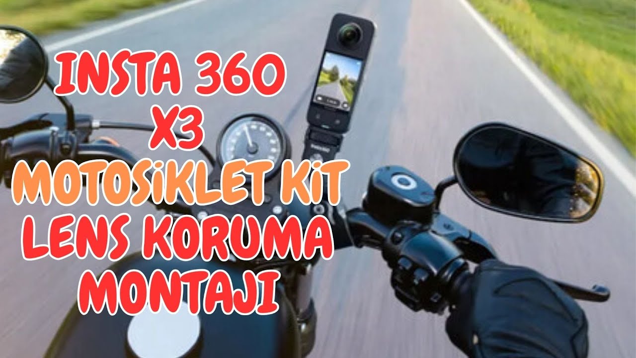 Insta 360 x3 Motosiklet kit ve Lens koruma montajı #reklam