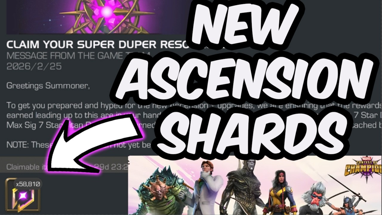 New Ascension Shard Claim IS HERE!! - Super Duper Resources Explained - Marvel Contest of Champions