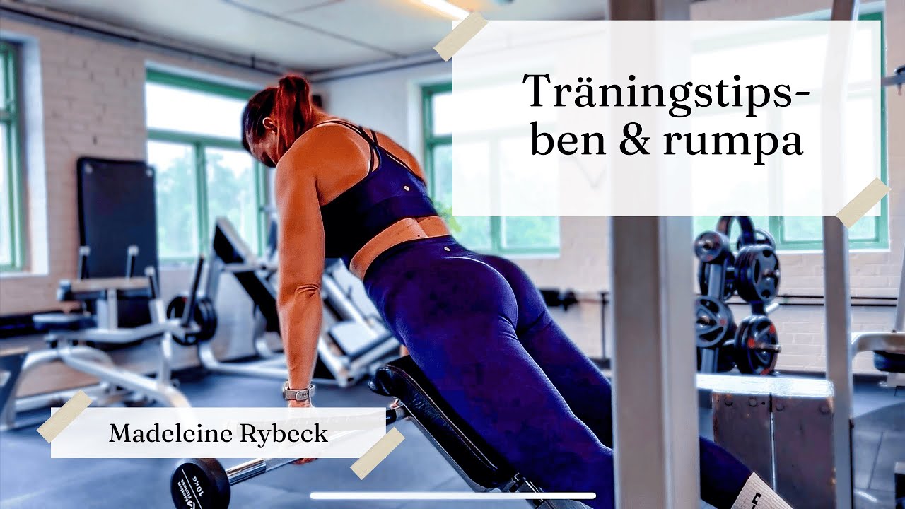 Ben & rumpa på gym 🍑 Effektiva övningar för att bygga styrka & muskelmassa