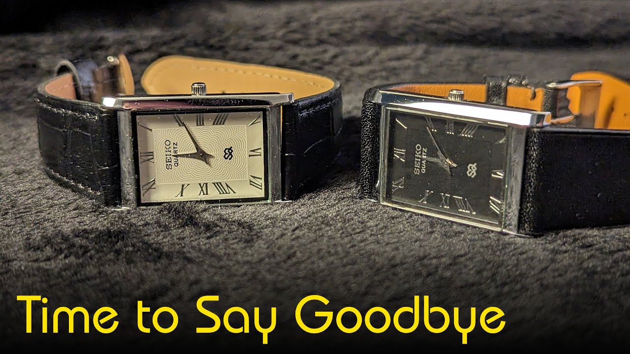 Two Affordable Seiko Tank Watches Side by Side