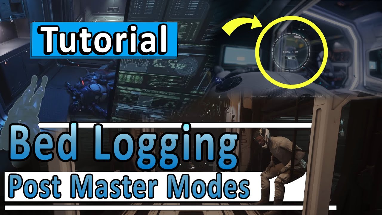 BED LOG How To LOG OUT in the SHIP BED Master Modes - Star Citizen #starcitizen #tutorial #advice