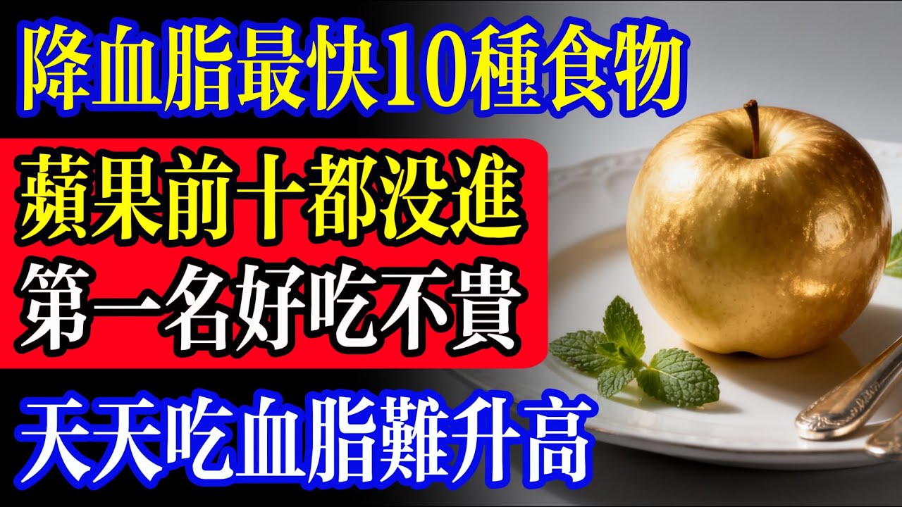 血脂隐形杀手曝光！10大降脂食物排名，燕麦登顶