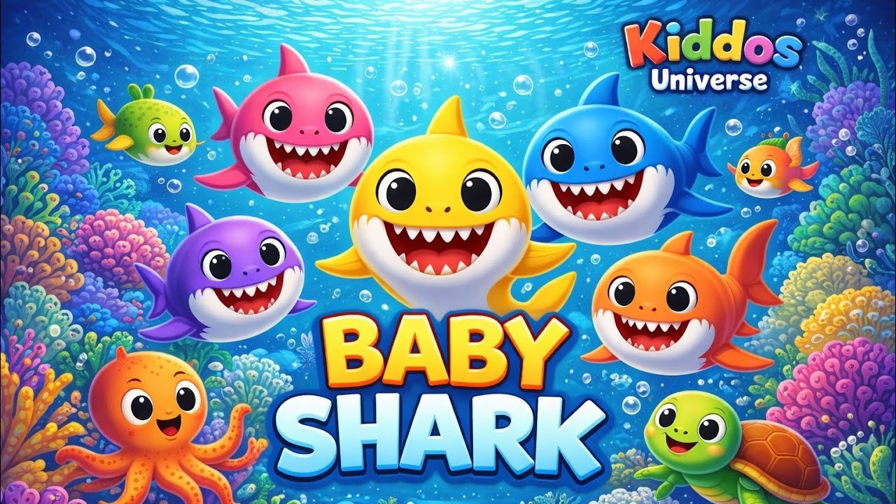 Baby Shark Song | Kiddos Universe Nursary Rhymes And Kids Songs