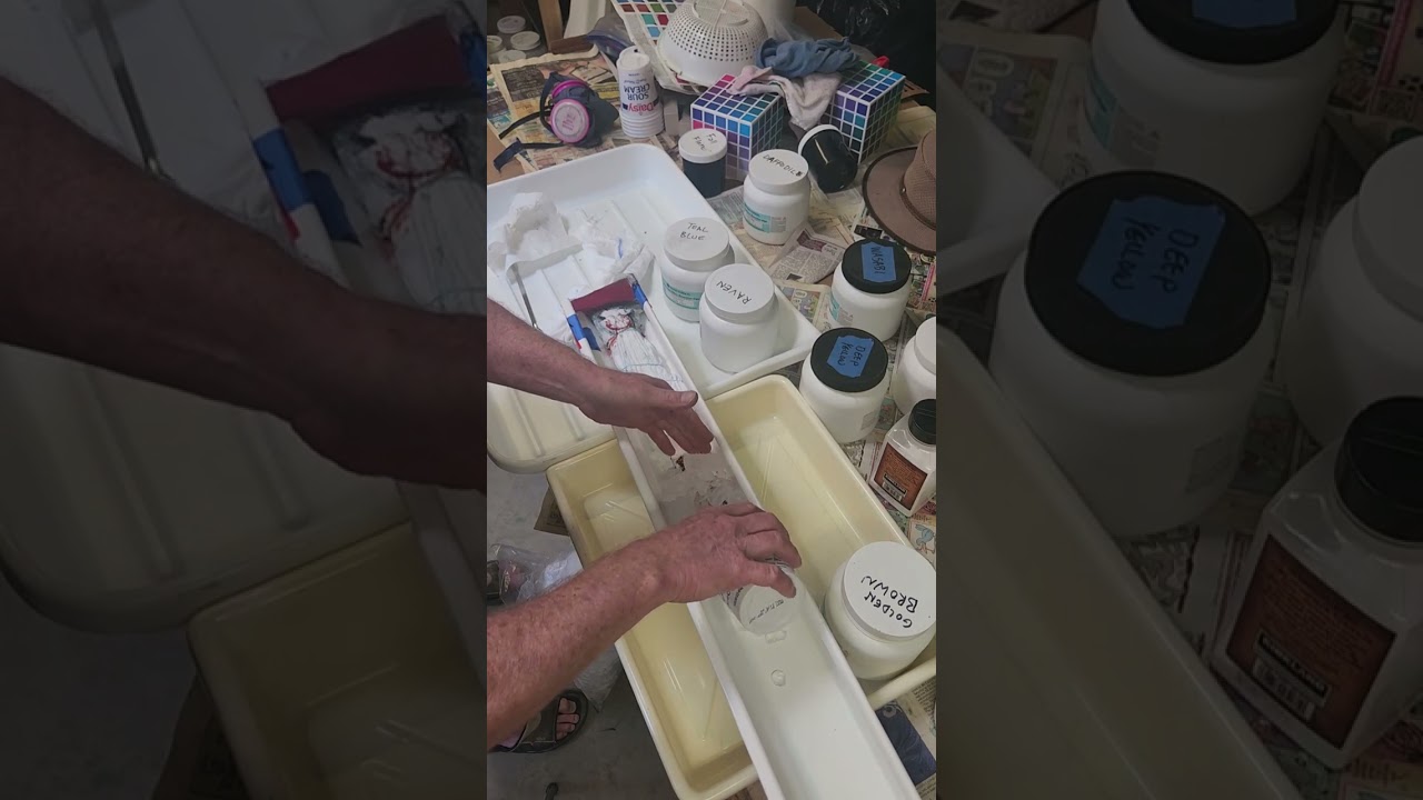 Sunflower Fan Fold Part 2 Dyeing & Reveal