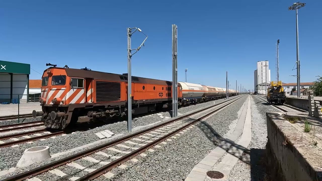 Estação de Elvas  4 08 2023  vários comboios