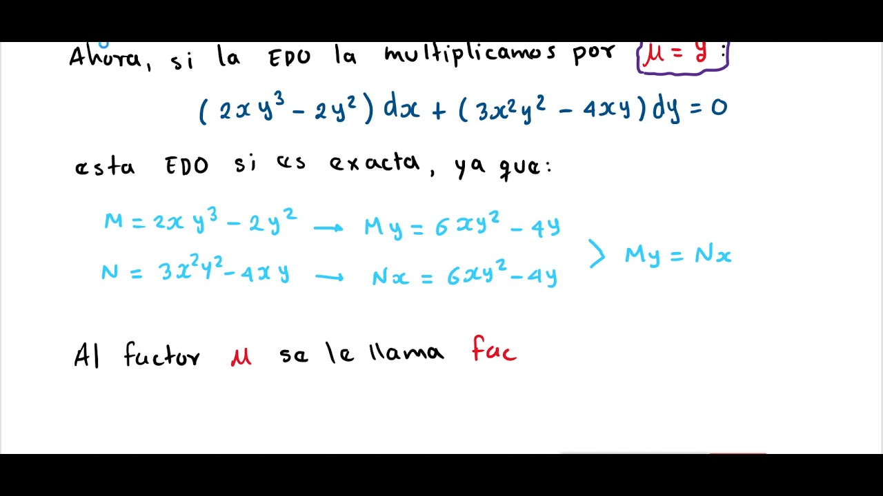 07 Factor integrante casos I y II