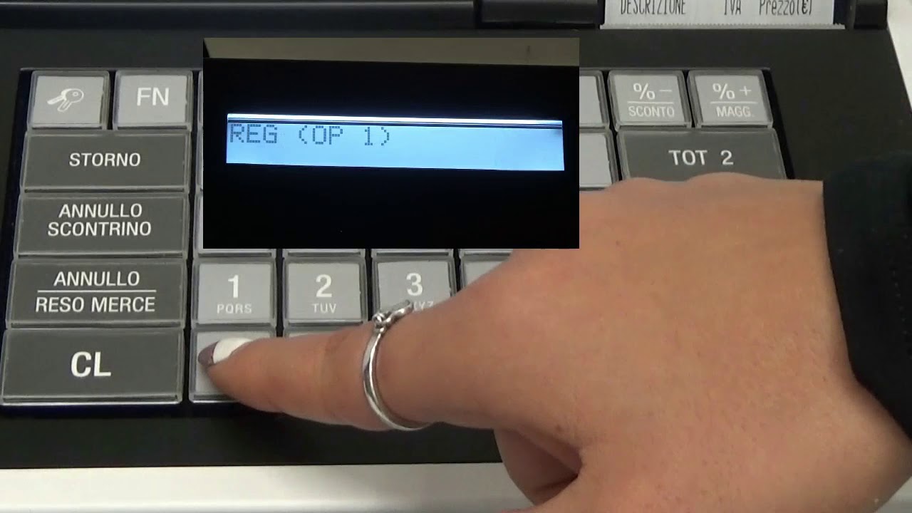 Registratore di cassa pagamento Pos e calcolo del Resto
