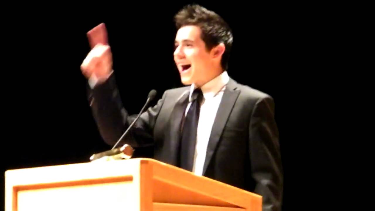 David Archuleta singing O Holy Night @ Utah Women's Conference 10-26-09 (Part 6 of 6)