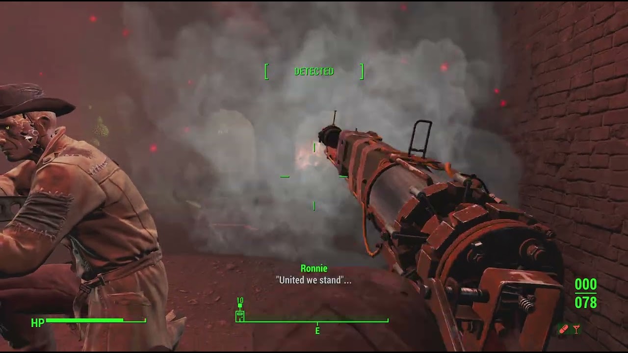 Fallout 4. Fort independence. Armory opening . And battle