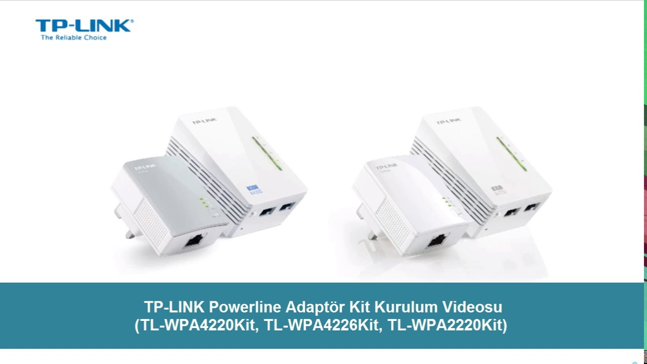 Powerline Adapt&ouml;rler Kurulum Videosu (TL-WPA4220Kit)