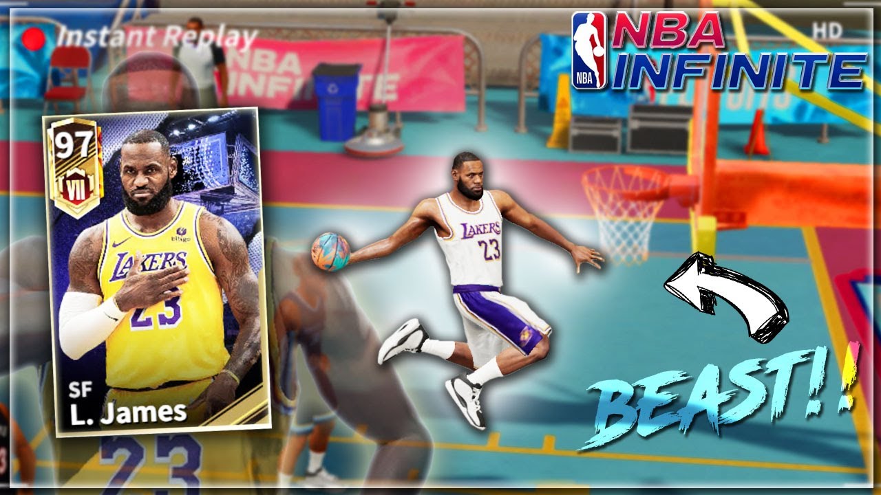 Я попробовал Леброна Джеймса в 7-м раунде, он просто имба!! Геймплей NBA Infinite!!