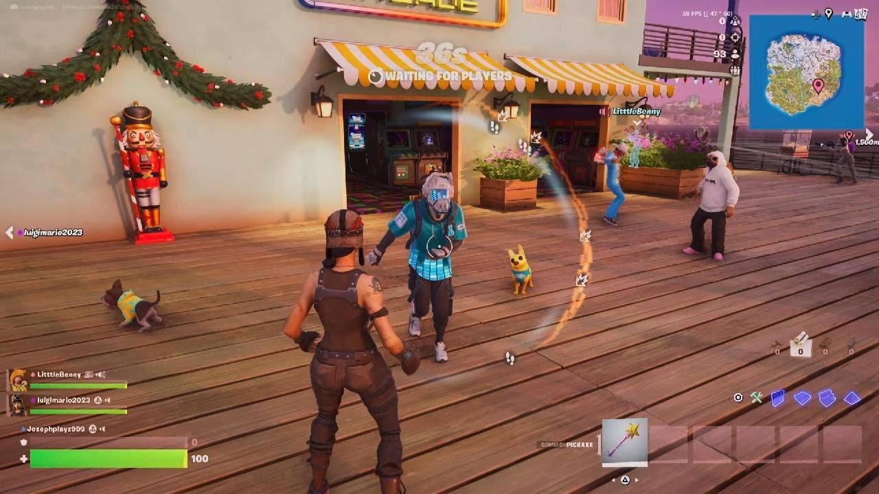 Trying to get a win in Fortnite