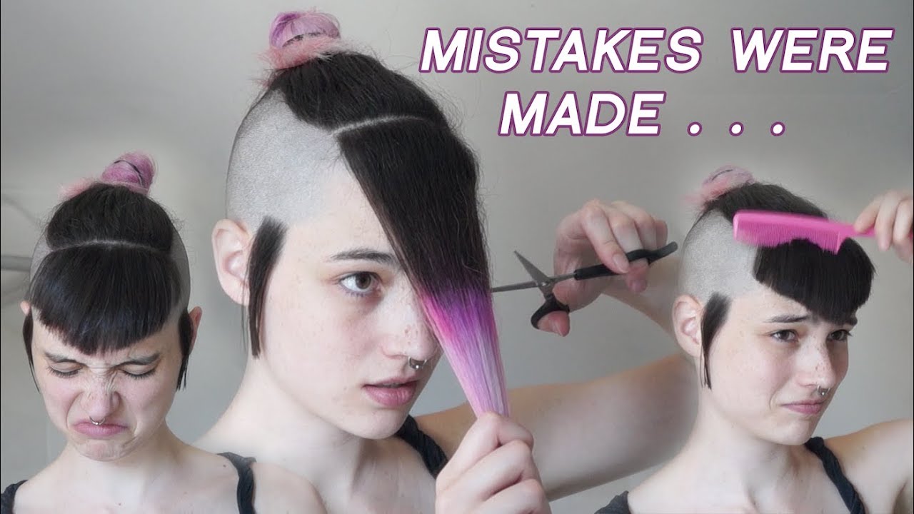 DIY Bangs STRUGGLE - Attempting to Give Myself Bangs!
