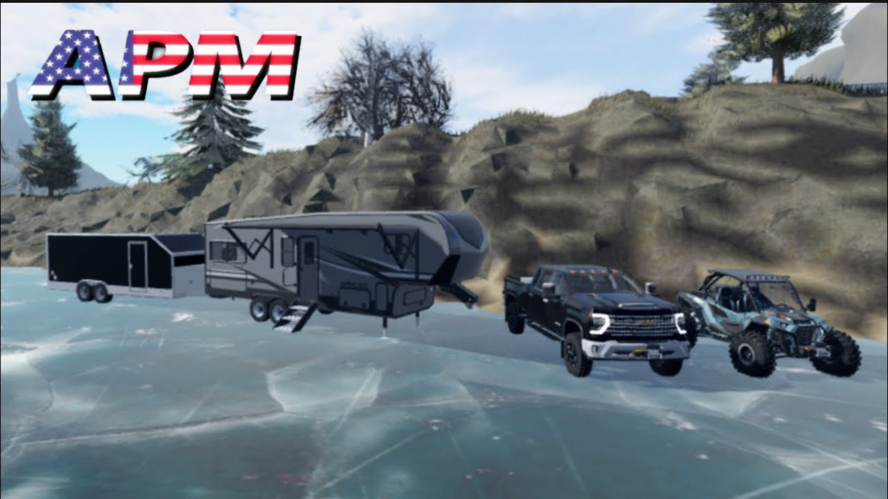 Camping on THIN ICE! | American Plains Mudding (Roblox)