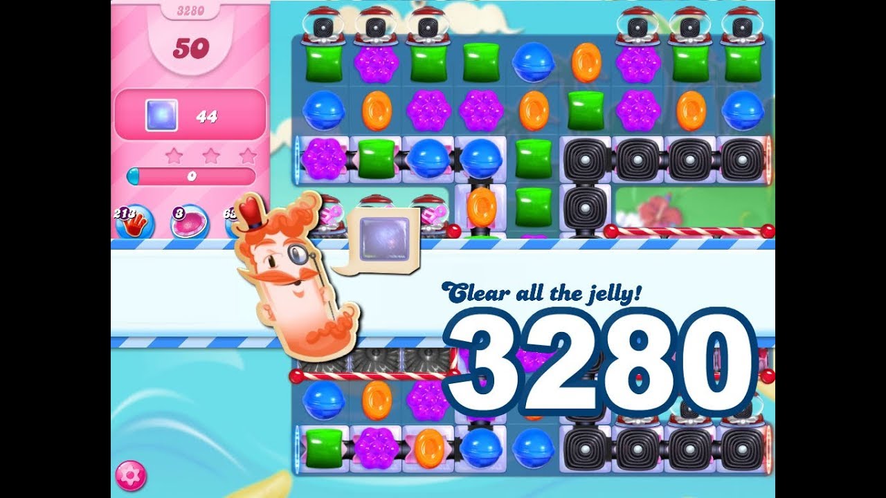 Candy Crush Saga Level 3280 (3 stars, No boosters)