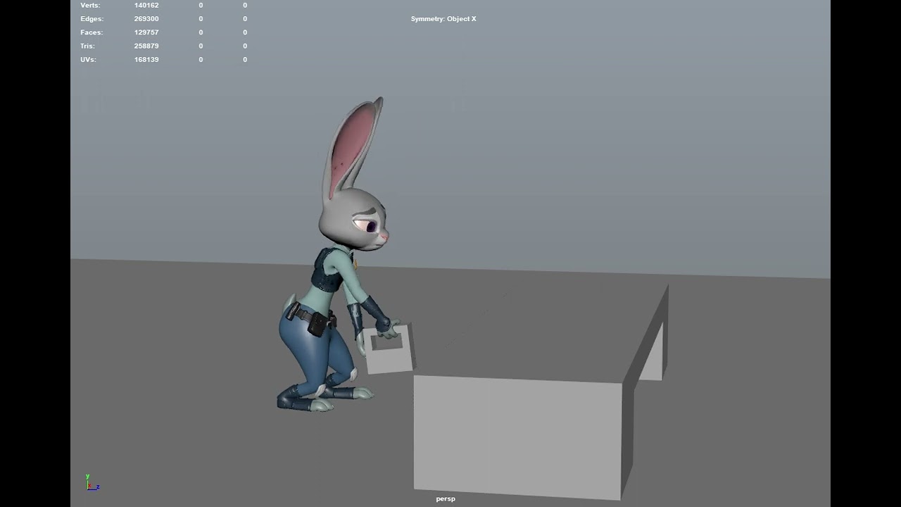 Animation Training with judy Hopps free rig