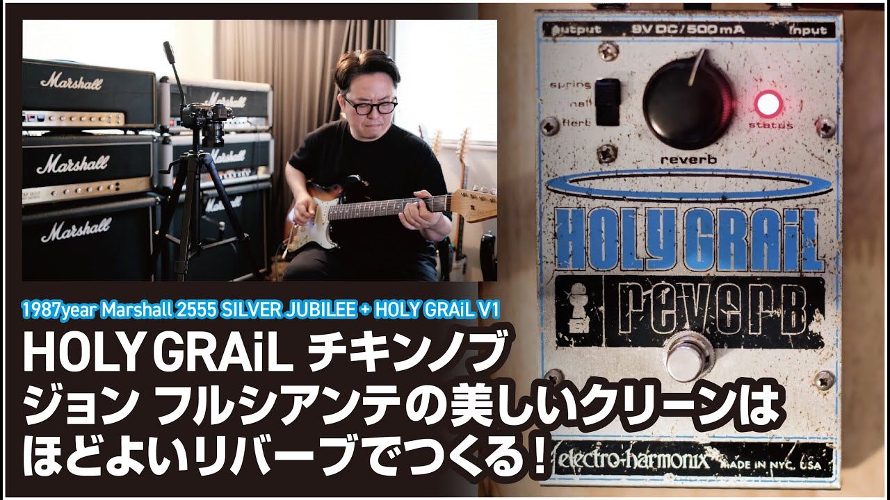 HOLY GRAiL 1st チキンノブ  ジョン フルシアンテの美しいクリーントーンは、ほどよいリバーブでつくる! John Frusciante RED HOT CHILI PEPPERS