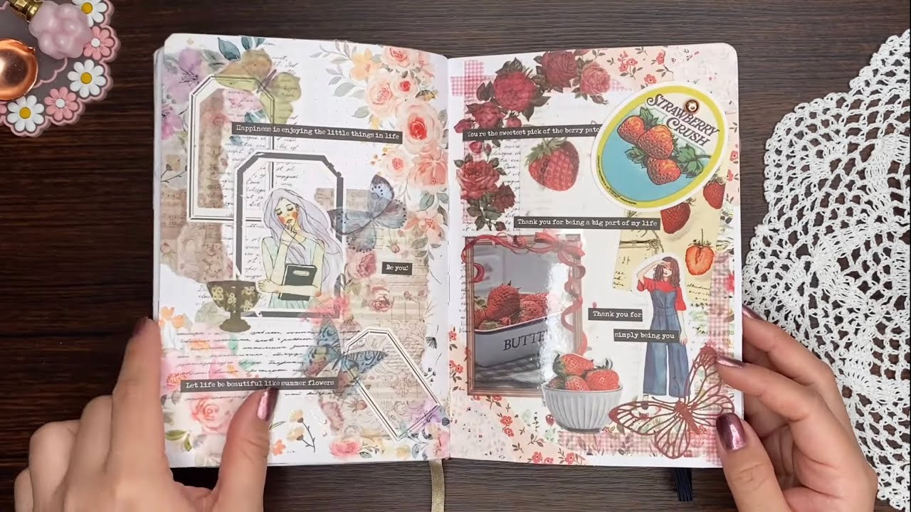 ASMR | Completed Scrapbook Journal Flip Through | No Music | No Talking