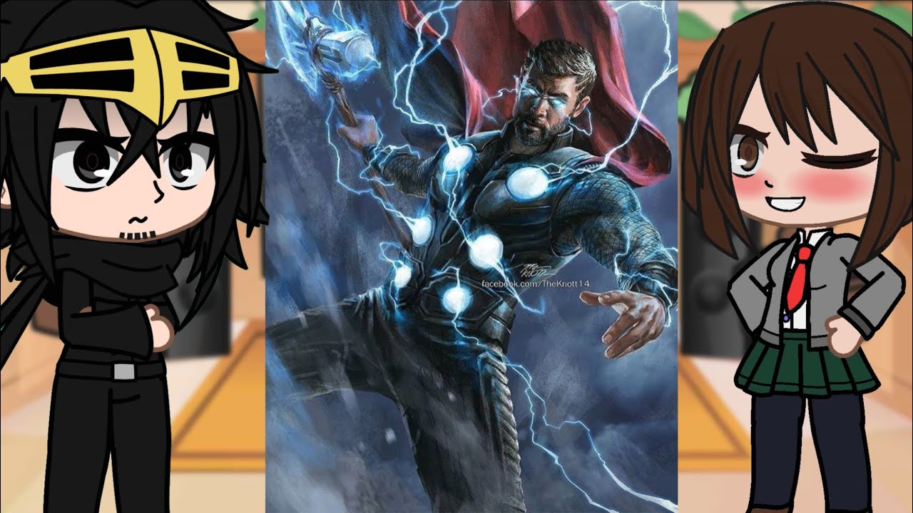 Class 1A react to Deku as Thor Odinson |AU|Marvel| BNHA/MHA || GCRV |I No Ships ||