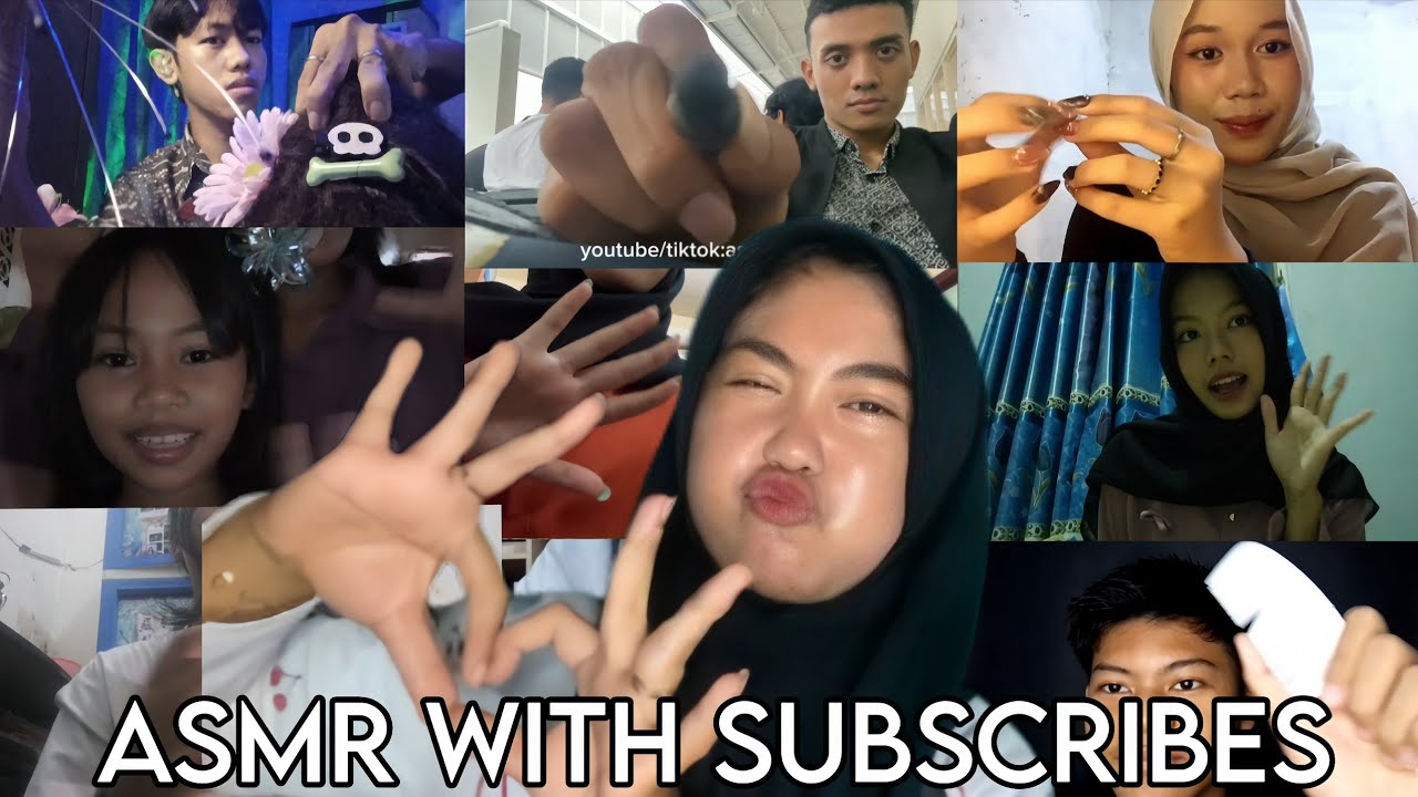 ASMR WITH MY SUBSCRIBES 🤩💘 ( part2 )
