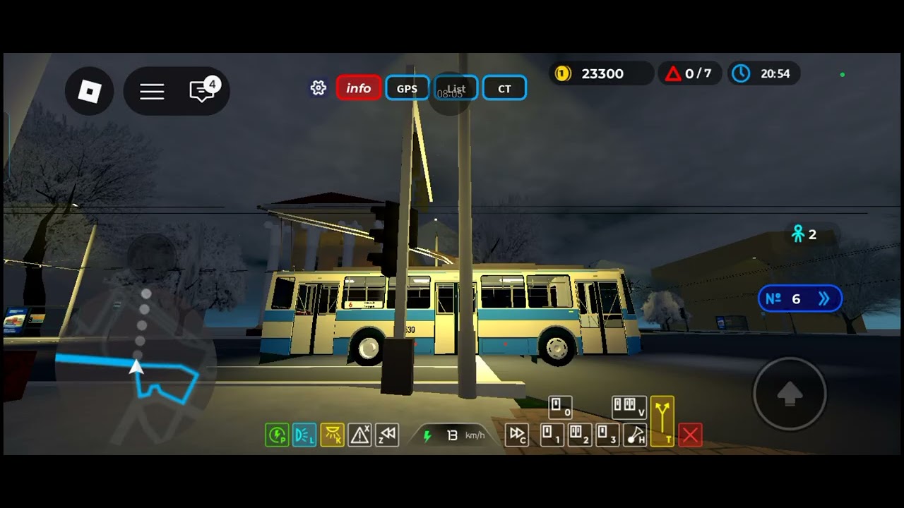 По 6 маршруту в Tash tram (Roblox) на Шкода 14 тр 