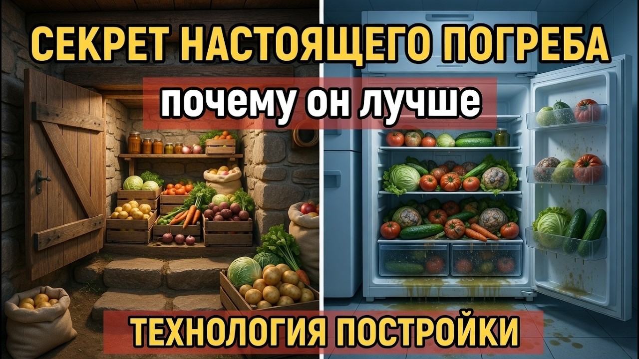 Секрет хорошего погреба, о котором редко рассказывают! Старый деревенский секрет хранения!