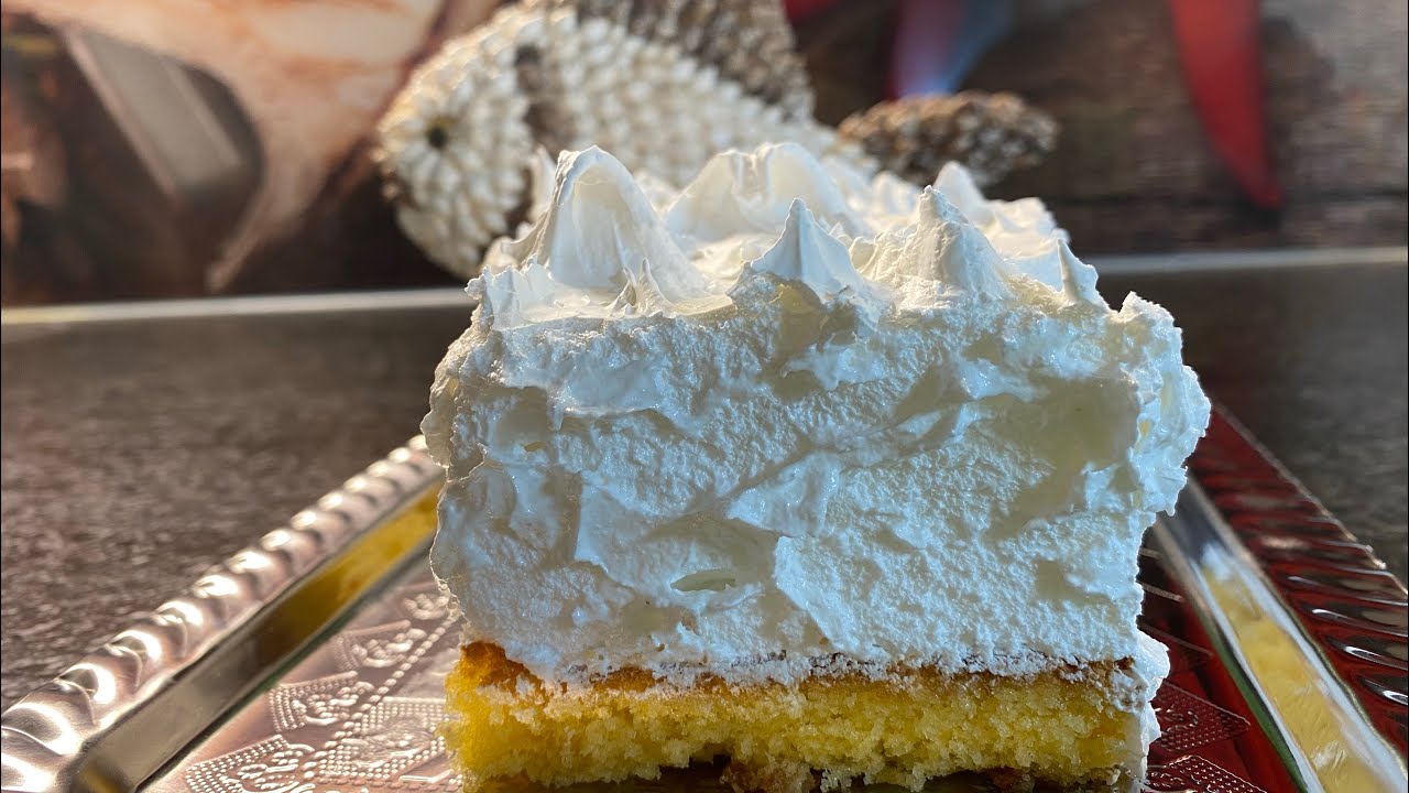 &Scaron;ampita / Schaumkuchen/ Meringue cake #meringuerecipe #meringuecookies